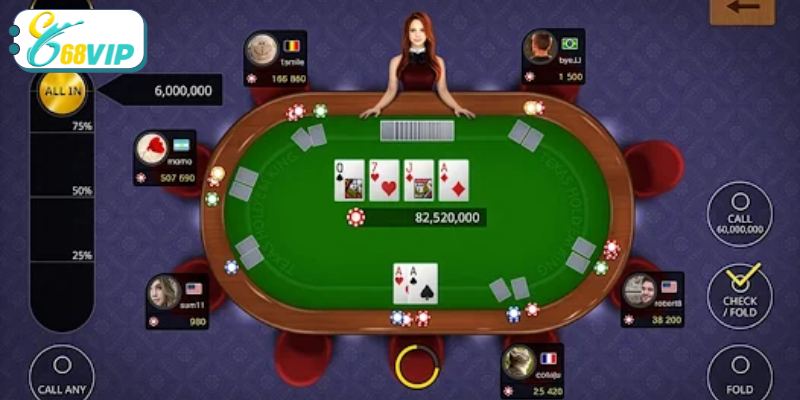 Tổng quan về sảnh game bài tại 68VIP